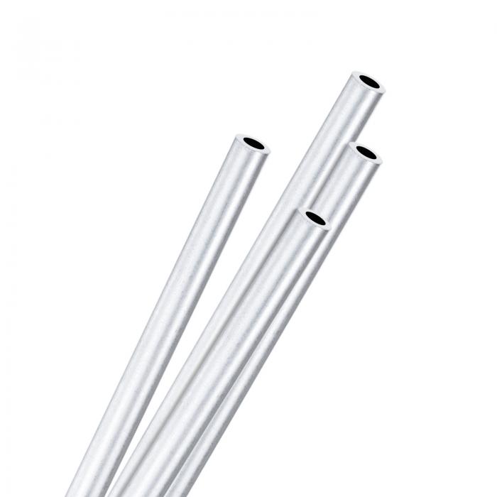 M METERXITY 4パック 250mm 6063アルミニウム丸管 3 mm ID 5mm OD シームレスアルミニウムチューブ 建..