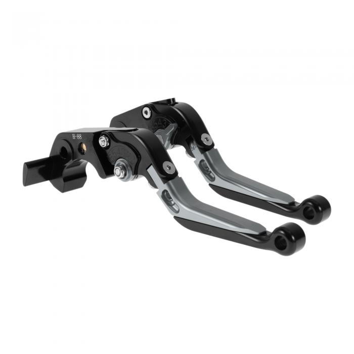 INFINAUTO カワサキに対応ZX14R 2006-2017用ショートロングブレーキクラッチレバー アジャスタブルモー..