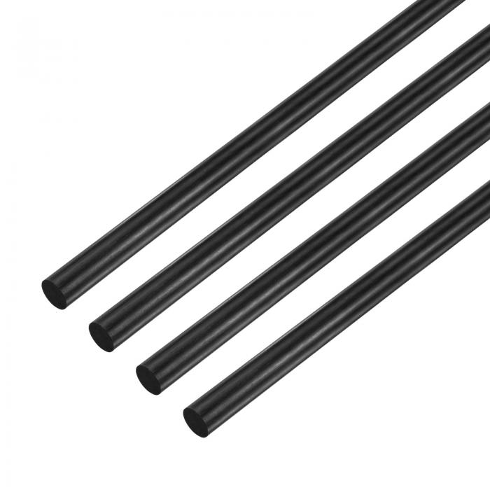 M METERXITY 4本入りのカーボンファイバーロッド、100mmの長さ5mmの直径のカーボンファイバーソリッド..