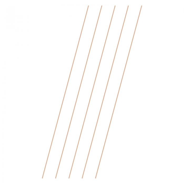 M METERXITY 5パック 銅製ラウンドロッド1mm直径9.84インチ長T2ストックソリッドロッド旋盤バー 金属工..