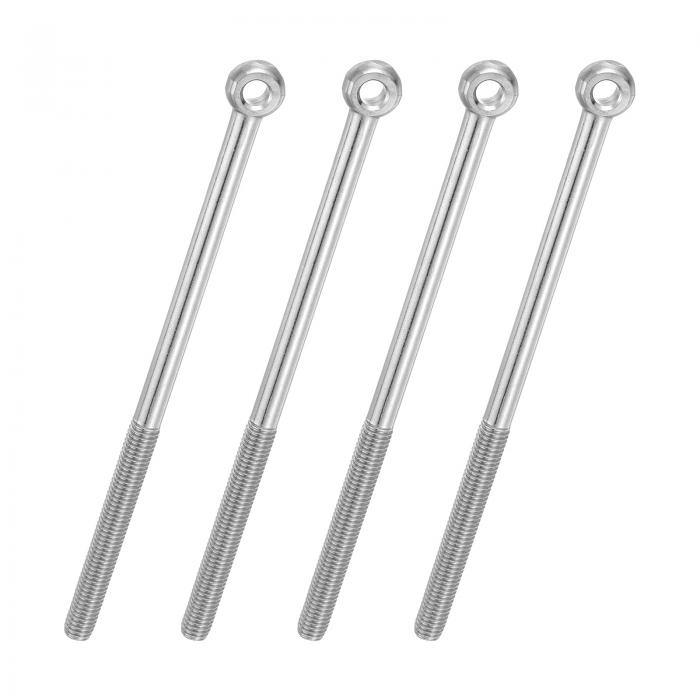 PATIKIL アイボルト M8x150mm 4個 ステンレス製 ボルトセット 吊り下げ 家具の固定 補強 家庭 事務所 ..
