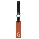 PATIKIL イニシャルレターキーチェーン バッグ バックパック ハンドバッグ 財布 車のキー用のかわいいアルファベットキーチェーン 茶色(Gレター)