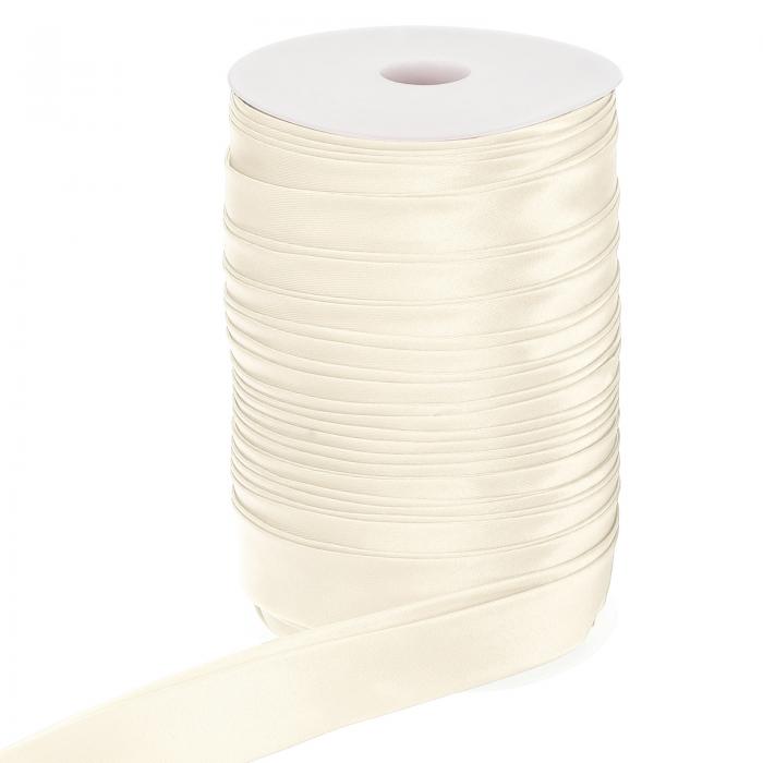 PATIKIL ダブルフォールドバイアステープ 1"×55ヤード 連続バイアスバインディングテープ 縫製キルティングヘムパイピングアパレルクラフト用サテン生地 ベージュ