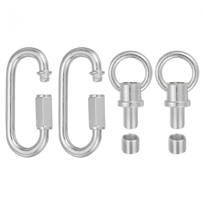 PATIKIL M10ファインスレッドランプ女性ループホルダー M12アダプターチェーンクイックリンク シャンデ..