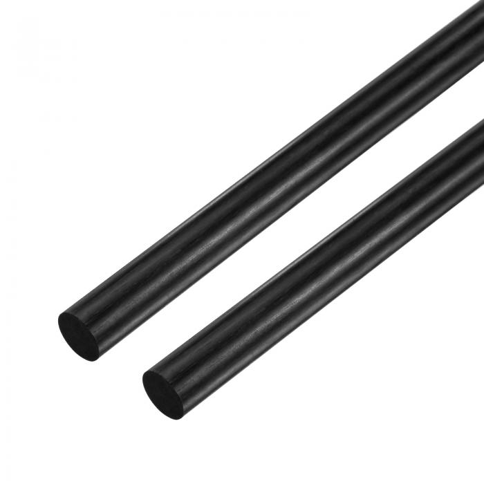 M METERXITY 2パックのカーボンファイバーロッド、200mmの長さ8mmの直径のカーボンファイバーソリッド..