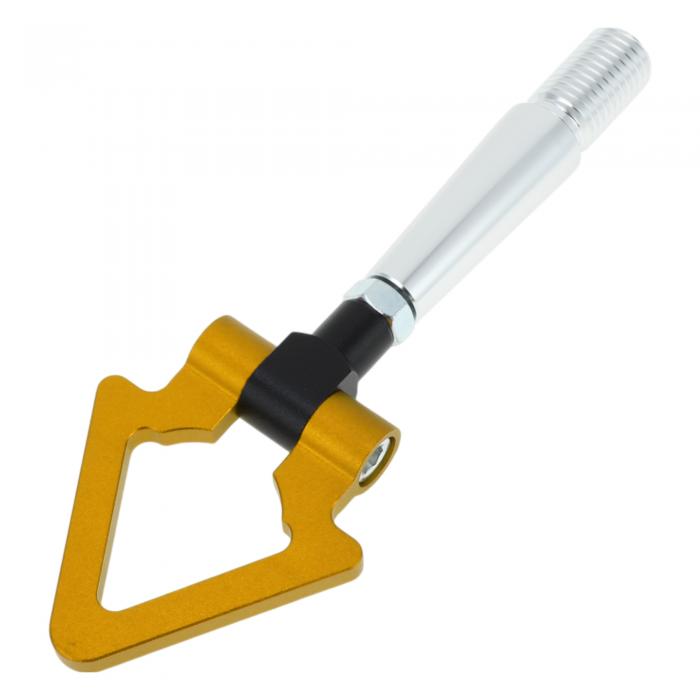 VekAuto フロント/リア トライアングル レッカーフック、三菱に対応ランサーエクス用 バンパーねじ込み..