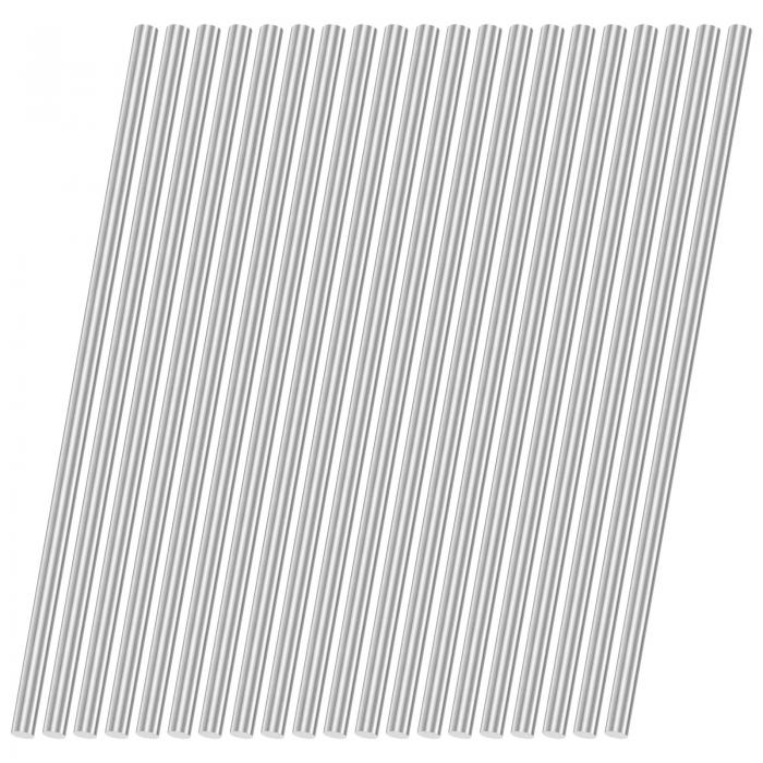 M METERXITY 20パック304ステンレス鋼ソリッドラウンドロッド 3x100mmメタルソリッドシャフトロッド DI..