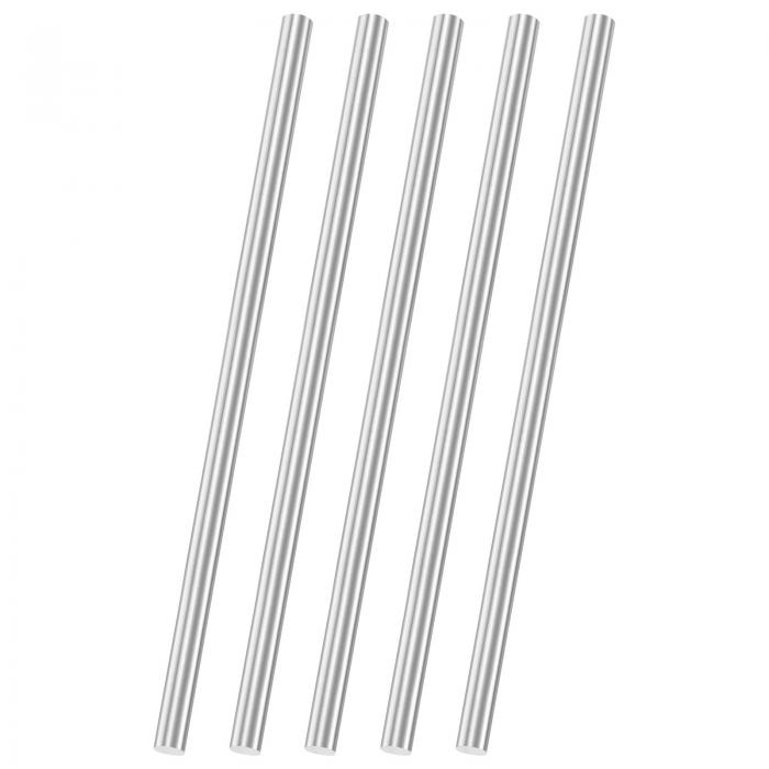 M METERXITY 5パック304ステンレス鋼ソリッドラウンドロッド 6x150mmメタルソリッドシャフトロッド DIY..