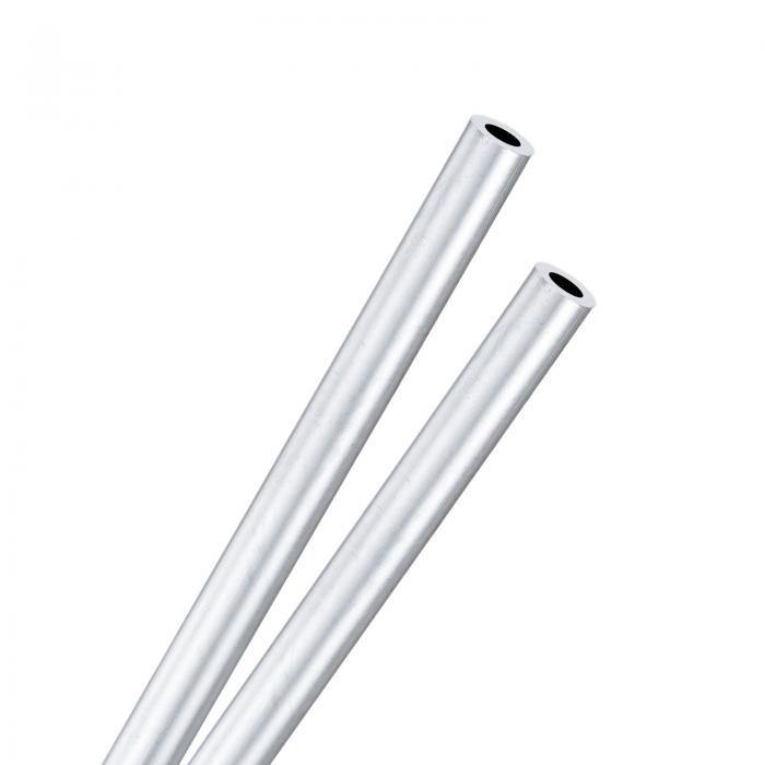M METERXITY 2パック 250mm 6063アルミニウム丸管 4mm ID 7mm OD シームレスアルミニウムチューブ 建設..