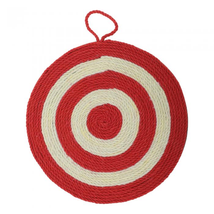 CAPASTEC キャットスクラッチパッド、屋内外用ラウンド水平キャットフロアスクラッチパッドラグ、壁用..