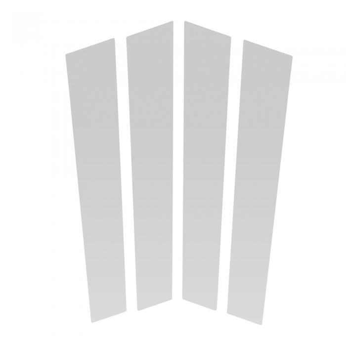 VekAuto PORSCHEに対応パナメーラ2017-2021用4個ドアピラーウィンドウトリムシルバートーンフロントリア左右アンチスクラッチステッカーピラーポストカバー