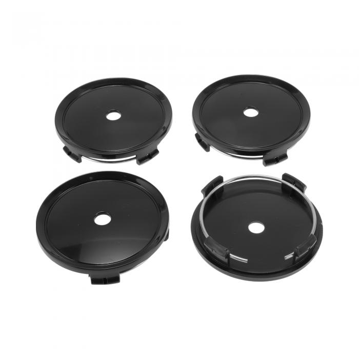 ACROPIX 4個 ホイールセンターキャップ ハブキャップ リムセンターキャップ 70 mm 75 mm ホイールキャップ ハブキャップ センターカバー ブラック プラスチック 4クリップ