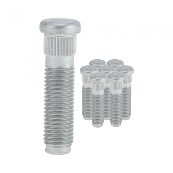 RATCHROLL シボレーに対応スパーク2011用8個M12x1.5ホイールラグスタッドフロントリアホイールスタッドボルトセットNo.94501734合金鋼シルバートーン