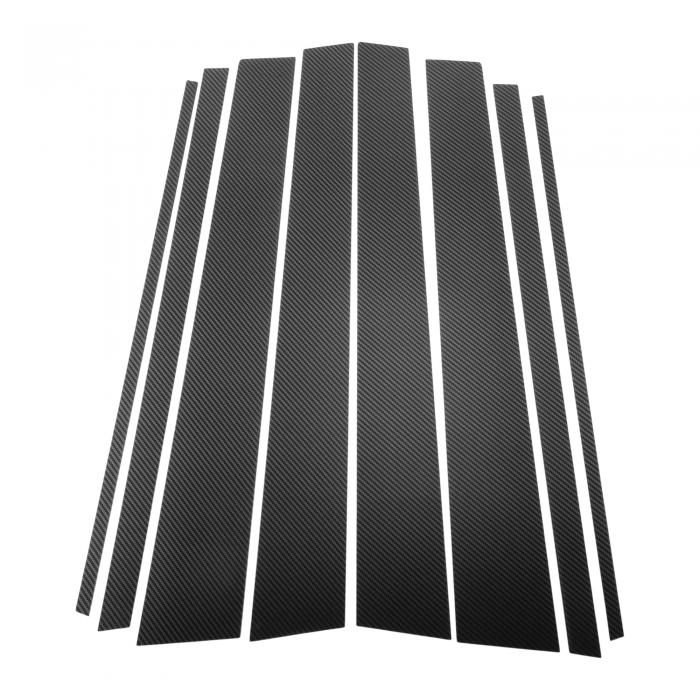 Partuto Toyotaに対応プラド2003-2009用の8個セットのフロントリア左右車ドアピラーウィンドウトリム、..