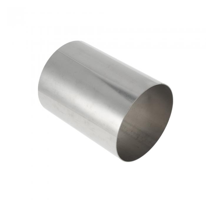 Motoforti 4.5インチ OD 150mm/5.9インチ 長さ ストレート排気パイプ チューブ T304ステンレス鋼車輸送配管表面研磨シルバートーン