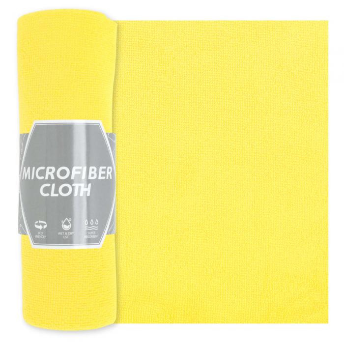 CAPASTEC キッチンタオル マイクロファイバークリーニングクロス クリーニング雑巾 洗濯用クロス マイクロファイバークロス クリーニングタオル 家庭用 車用 ガレージ用 イエロー 20枚