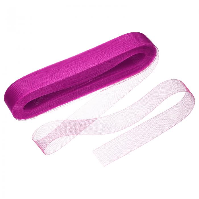 uxcell 50ヤード2インチ硬い馬毛ブレード ポリエステルボニング縫製ウェディングダンスドレスハットシェイピングトリミングアクセサリー ローズレッド