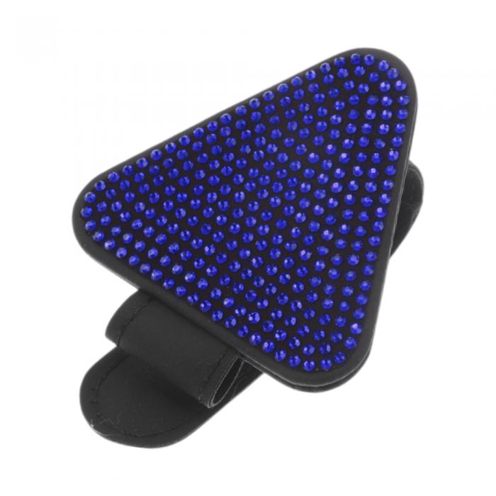 VekAuto 車用サングラスクリップ マグネット式 ユニバーサル サンバイザー眼鏡ホルダー クリップ PUレ..