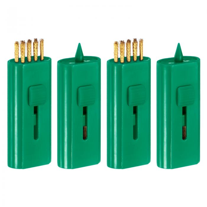 TIXIPEM リトラクト可能ゴルフクラブブ ラシ[4個] - ダブルサイドポケットクラブグルーブクリーナー 男..