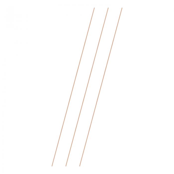 M METERXITY 3個入り 銅製ラウンドロッド1.2mm径11.81インチ長T2在庫ソリッドロッド旋盤バー金属クラフ..