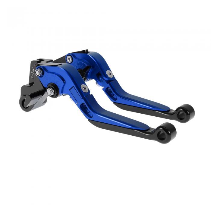 INFINAUTO カワサキに対応ER-5 2004-2005用のショートロングブレーキクラッチレバー アジャスタブルモ..