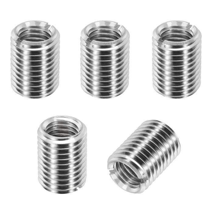 PATIKIL スレッドアダプタースリーブリダクションナット 5個M16x2メスからM12x1.75メスへの修理用イン..