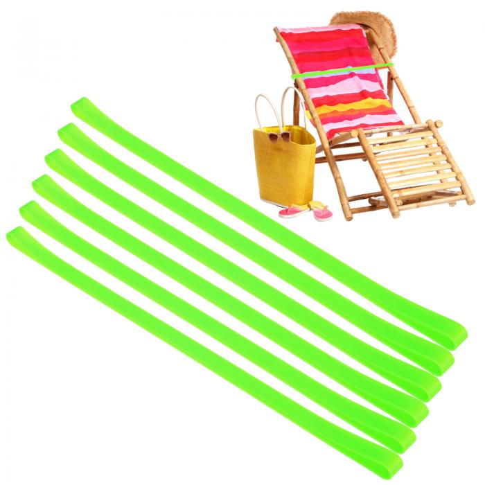 M METERXITY ビーチチェア用の6個入りタオルバンド、再利用可能なビーチタオルクリップ、弾性風防スト..