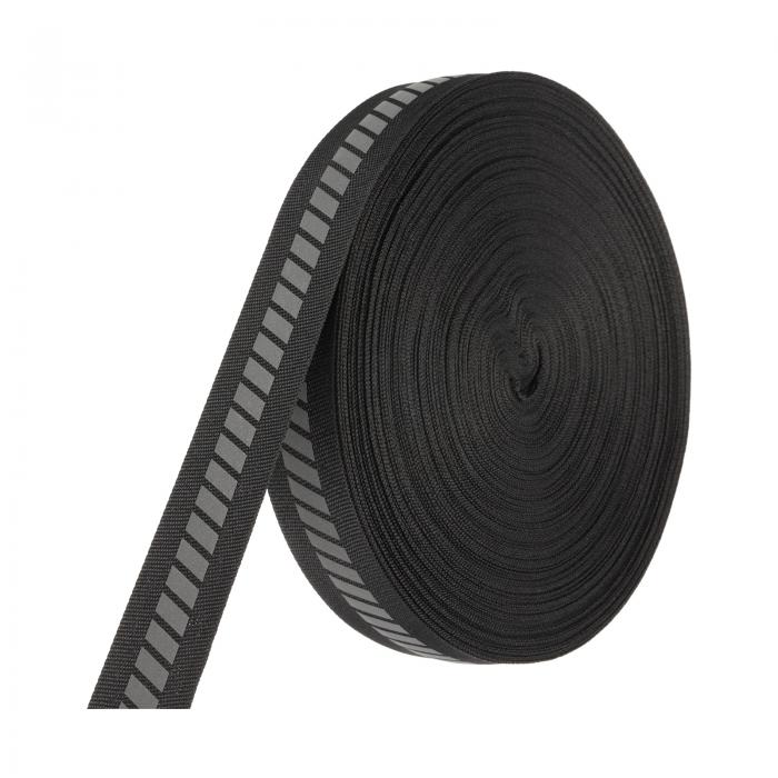 PATIKIL 反射テープストリップ 1"x 150FT 高視認性織物ストライプ蛍光ウェビングリボン警告安全テープ ..