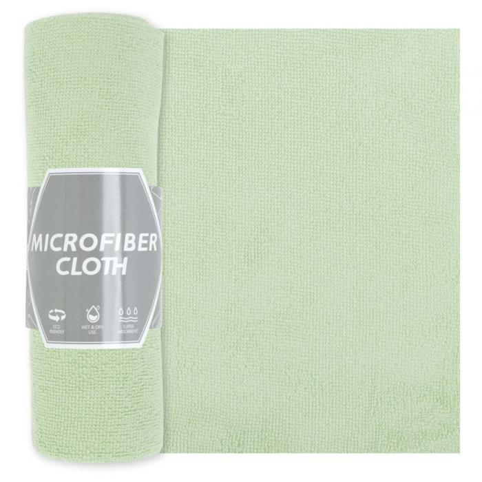 CAPASTEC キッチンタオル マイクロファイバークリーニングクロス クリーニング雑巾 洗濯用クロス マイクロファイバークロス クリーニングタオル 家庭用 車用 ガレージ用 グリーン 20枚