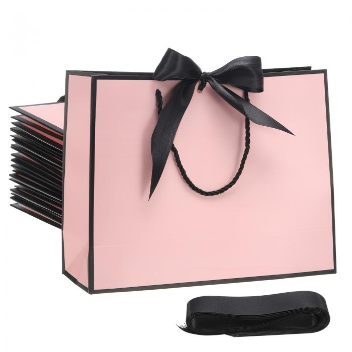 PATIKIL リボン付きギフトバッグ 11x7.9x4