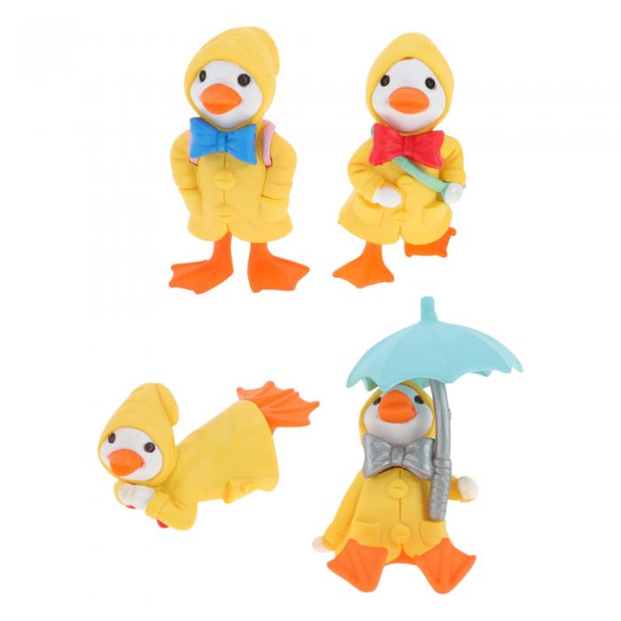 RENEWREVITAL ミニ置物 ミニチュア オーナメント 4個 セット 動物 フィギュア 可愛い DIY 卓上 オフィ..