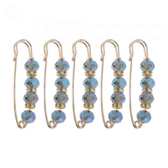 CAPASTEC 安全ピン ウエスト調整クリップ アクセサリパーツ カラフルなラインストーンメタルピン シャ..