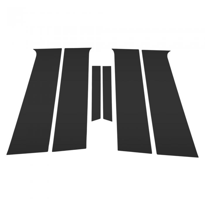 Partuto ドアピラーウィンドウトリムアンチスクラッチステッカーピラーポストカバー、シボレーに対応ア..