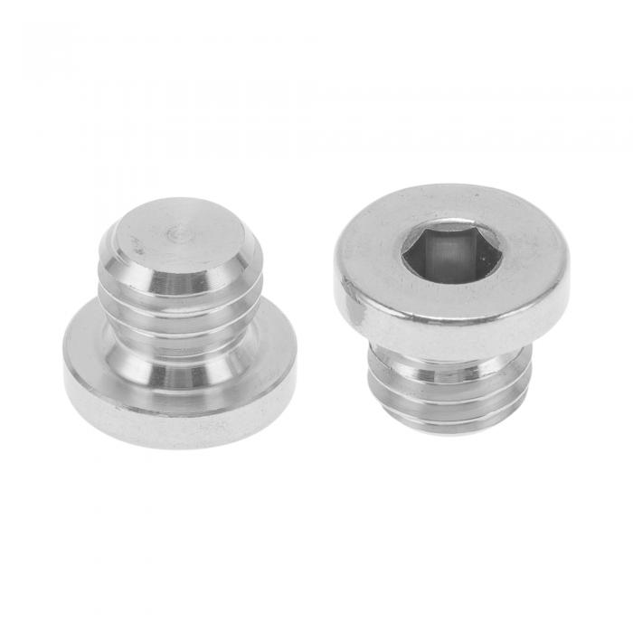 A ABSOPRO 304ステンレス鋼パイプ継手 M10x1.5六角ソケットプラグ2個(2)