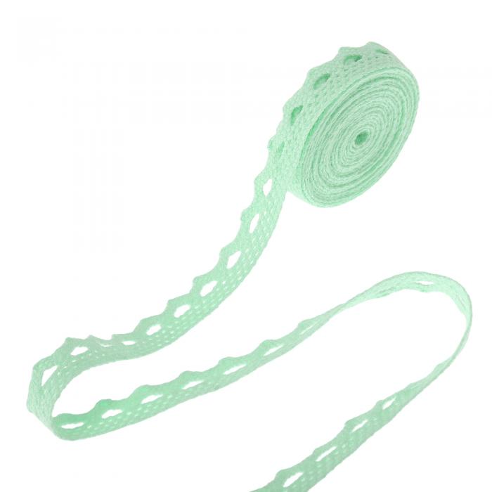 CAPASTEC 2ヤード×0.39インチ 綿レーストリム 手芸用パーツ 装飾リボン レースリボンフリリー クリスマ..