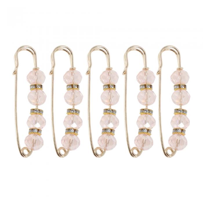 CAPASTEC 安全ピン ウエスト調整クリップ アクセサリパーツ カラフルなラインストーンメタルピン シャ..