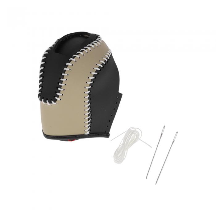 Motoforti フォルクスワーゲンに対応タオス22-23用のアンチスリップギアシフトノブカバースティックシフトハンドルプロテクター ベージュ ブラック