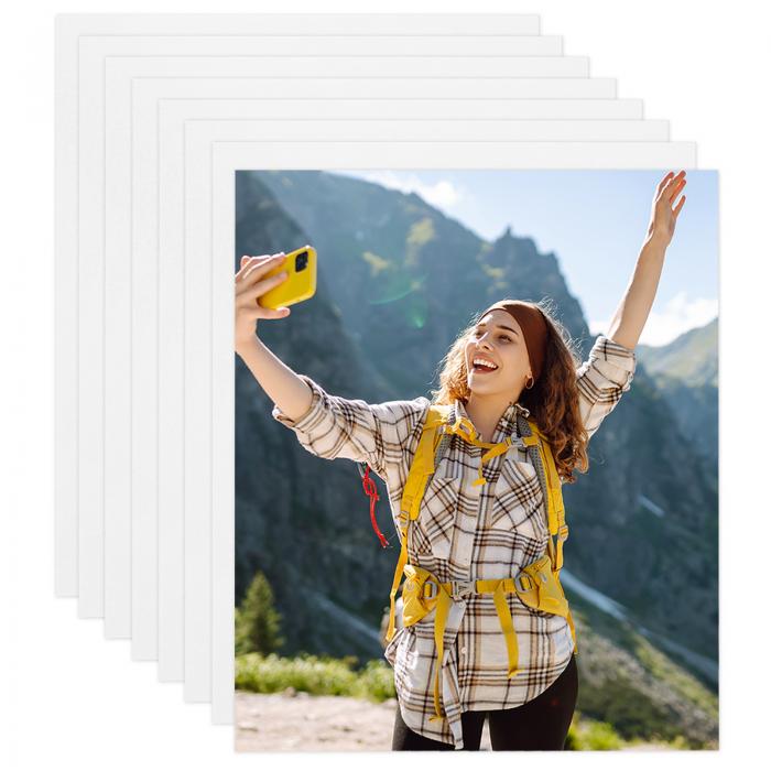 uxcell 8 個 サブリメーションメタルフォトブ ランクス 8インチx10インチ, 0.45mm(0.018インチ) アルミニウムフォトサインブ ランクス ポスターフレーム DIY印刷、ウォール デコ、ベッドルーム居間