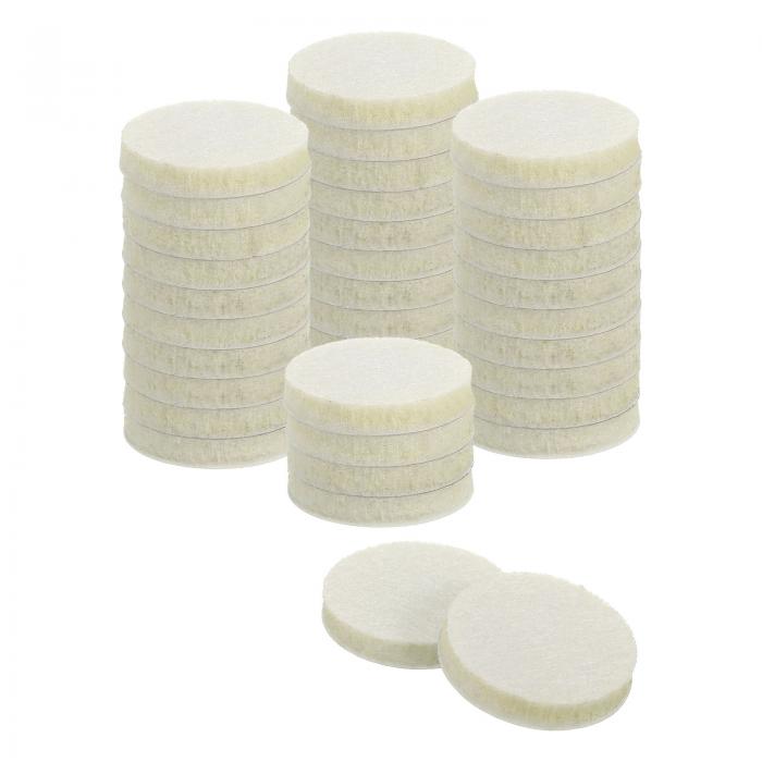 uxcell 家具パッド、36個1.25インチ - 円形自己粘着フェルト家具パッド、家具の足椅子の脚ハードウッド..