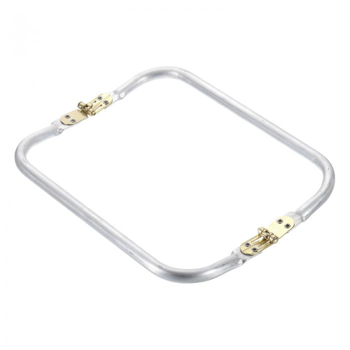 uxcell メタルパースフ レーム8インチ、1個の長方形フレームキスロック、DIYパースハンドルバッグ製作..