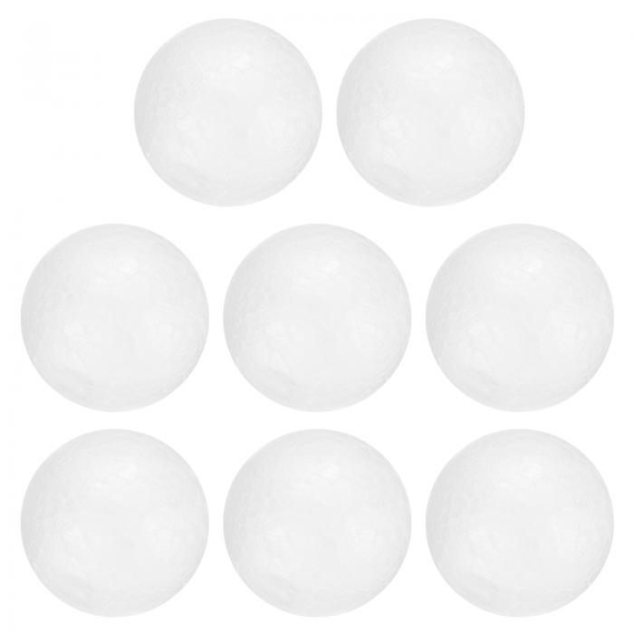 uxcell 8個 白いフォームボール 直径2.8インチ ポリスチレンクラフトフォームボール アート 家庭用 DIY..