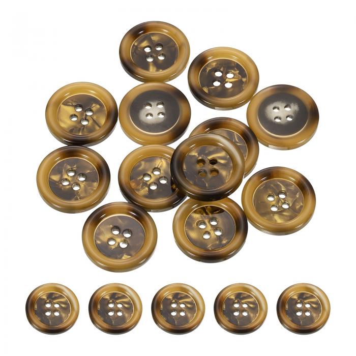 uxcell 24個 ボタン 23 mm (7/8