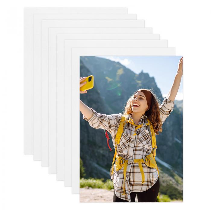 uxcell 8 個 サブリメーションメタルフォトブ ランクス 8インチx12インチ, 0.45mm(0.018インチ) アルミニウムフォトサインブ ランクス ポスターフレーム DIY印刷、ウォール デコ、ベッドルーム居間用