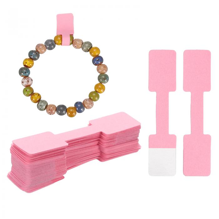 uxcell 100 個 ブレスレットディスプレイカード、宝石ディスプレイカード自己粘着ブレスレットパッケー..