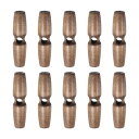 uxcell 10個 木製トグルボタン55mm / 2.2