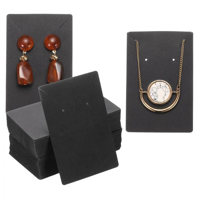 uxcell 100 個 イヤリングディスプレイカード、ネックレスディスプレイカード 宝石ペーパーブレスレッ..