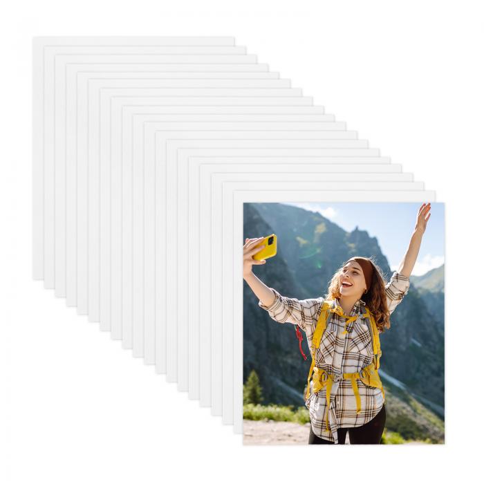 uxcell 20 個 サブリメーションメタルフォトブ ランク 4インチx6インチ, 0.4mm(0.016インチ) アルミニウムフォトサインブ ランク ポスターフレーム DIY印刷、ウォール デコ、ベッドルーム居間