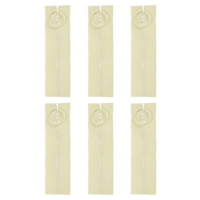 uxcell 6個 弾性パンツウエストエクステンダー 女性用メンズパンツジーンズ用 調整可能なボタンエクス..