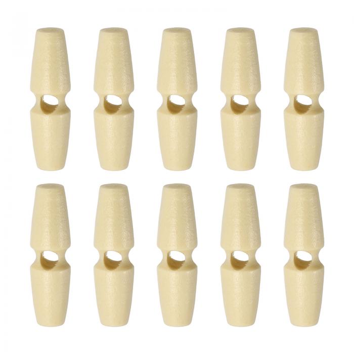 uxcell 10個 木製トグルボタン40mm / 1.6