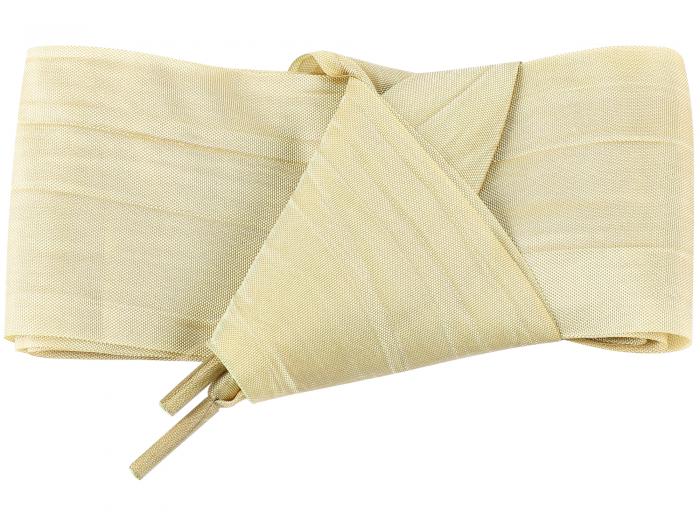 Elerevyo Solid Color Wrinkled Extra Wide Flat Athletic Shoelaces, Shoe Laces for Sneakers Champange 130cm/51.2